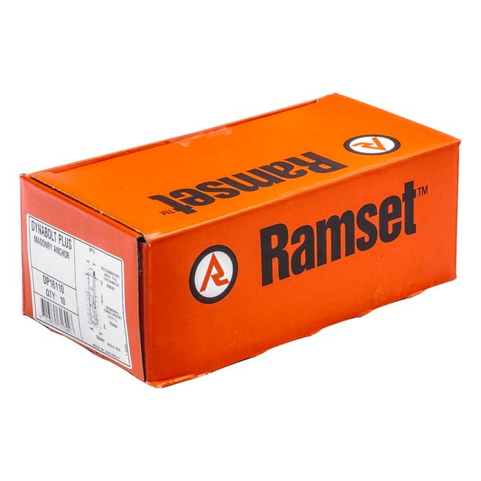Ramset 16 x 110mm DynaBolt Plus Hex Nut Bolt - 10 Pack
