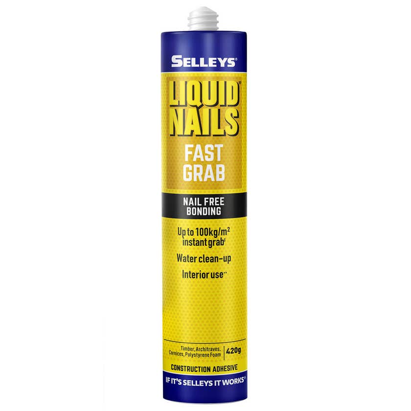 Selleys Liquid Nails Fast Grab Strong Adhesive 420g