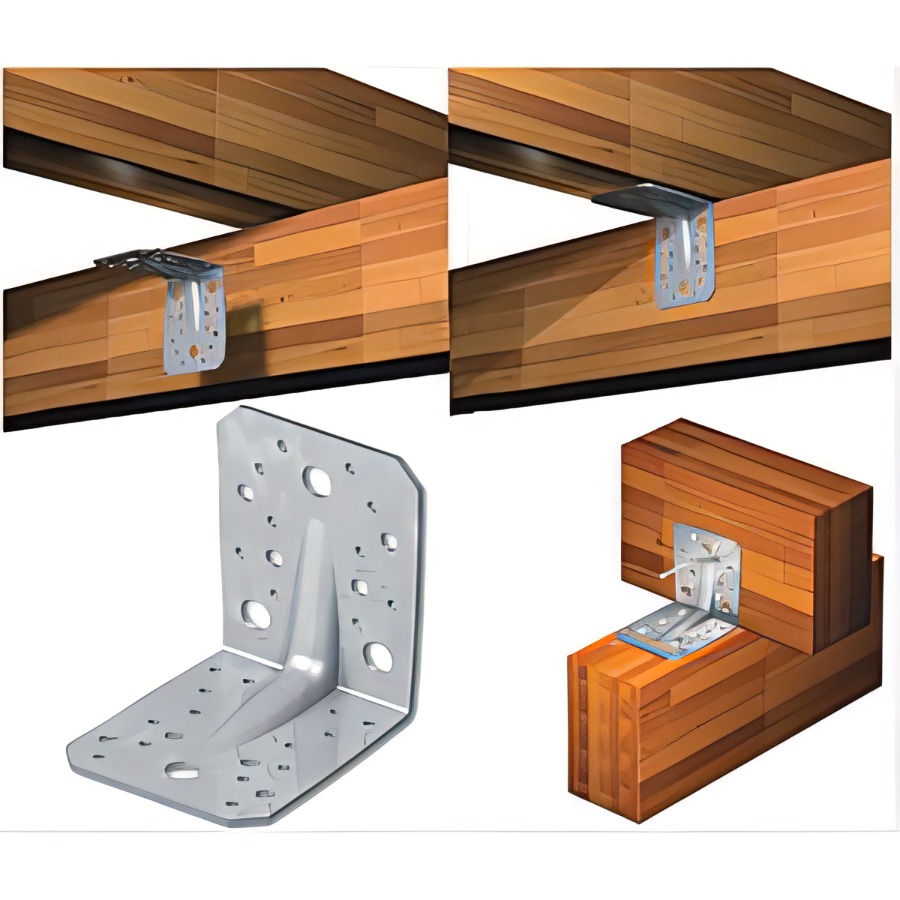 90mm x 90mm x 65mm Angle Bracket Heavy Duty Galvanised
