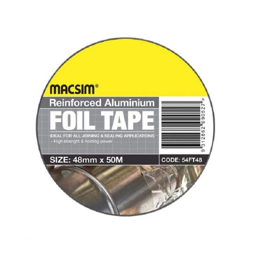 Macsim Reinforced Aluminium Jointing Foil Tape 48mm x 50m