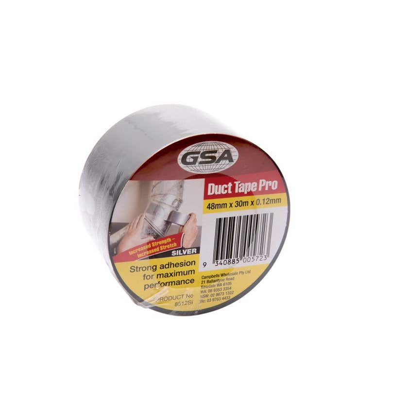 GSA Duct Tape Pro Silver 48mm x 30m x 0.12mm