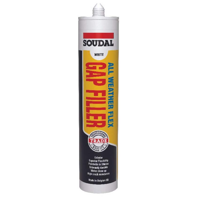 Soudal Filler Gap All Weather Flex White 300ml