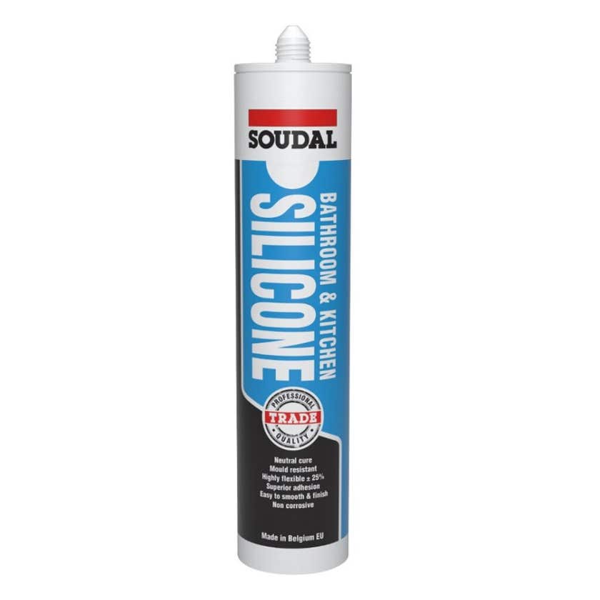 Soudal Silicone Bathroom & Kitchen Translucent 300ml
