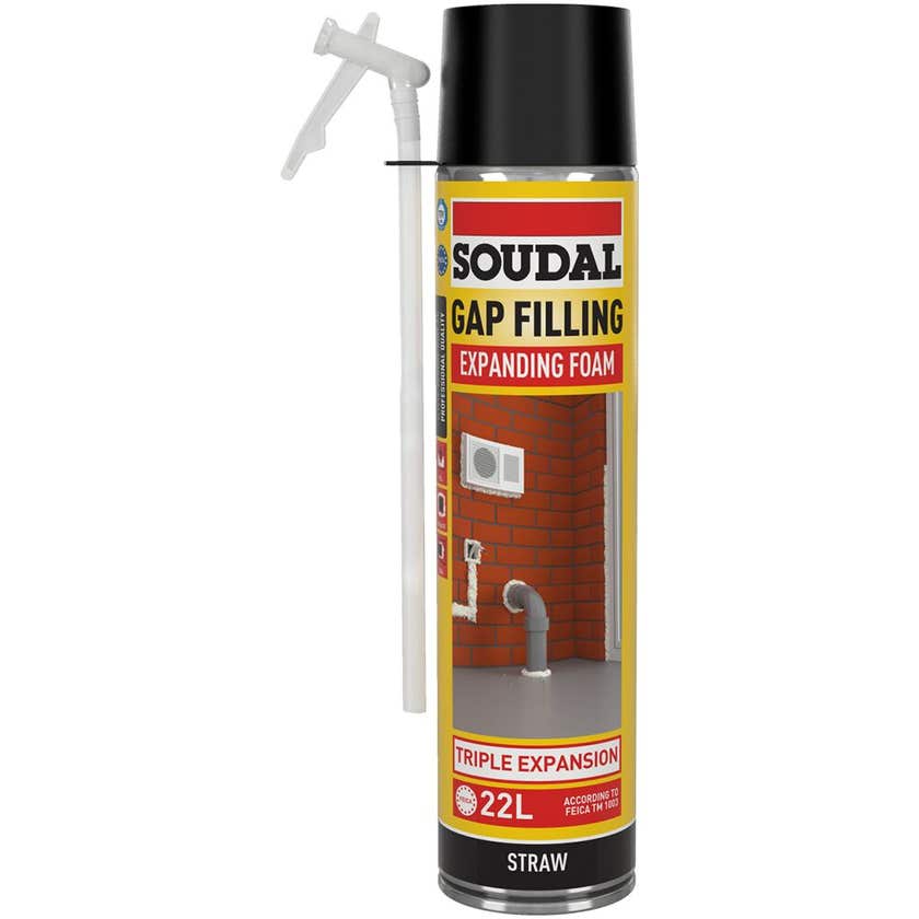 Soudal Gap Filling Expanding Foam Straw Cham 500ml